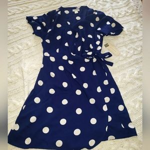 NWT Peyton and Parker Blue and White Summer Dress Size M NEW WITH TAG